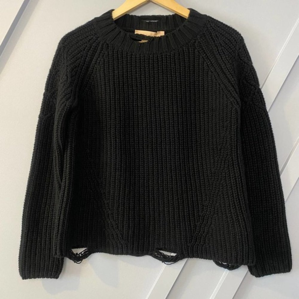 Brock Collection Cashmere distressed knit sweater